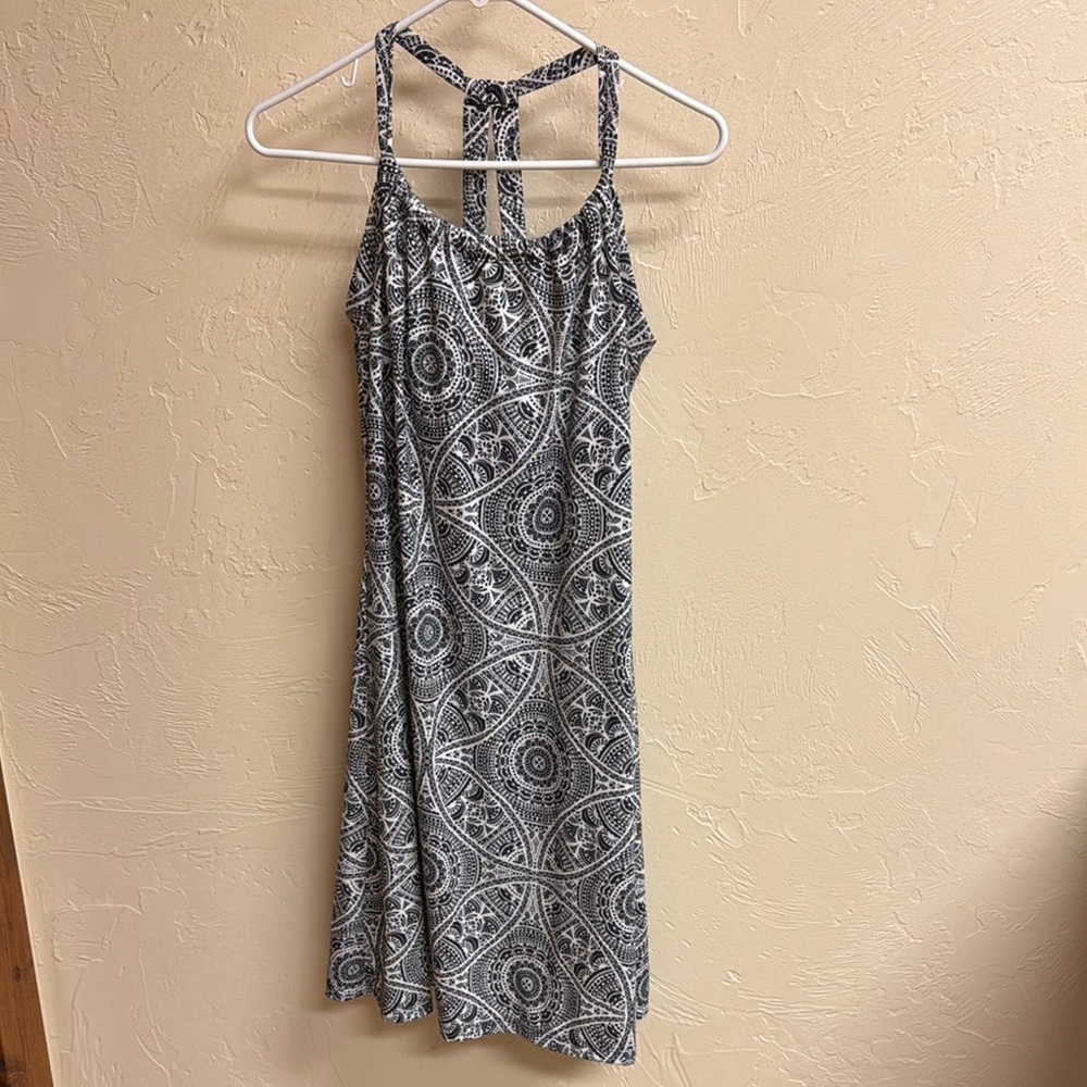 Prana Quinn Dress Woman’s Small Self Bra Jersey Halter Active